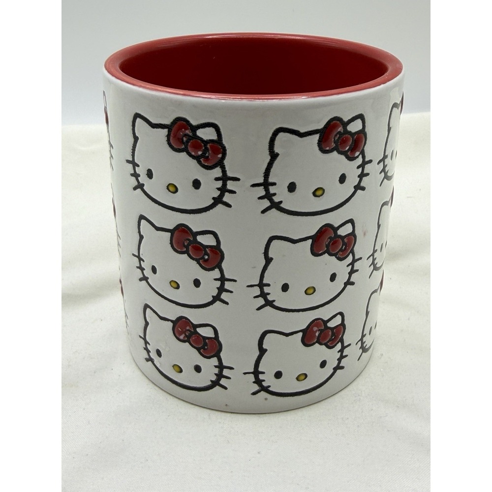 Hello Kitty Blue Sky Clay works Candle Fragrance Matcha Latte 7.4 oz Empty Cup